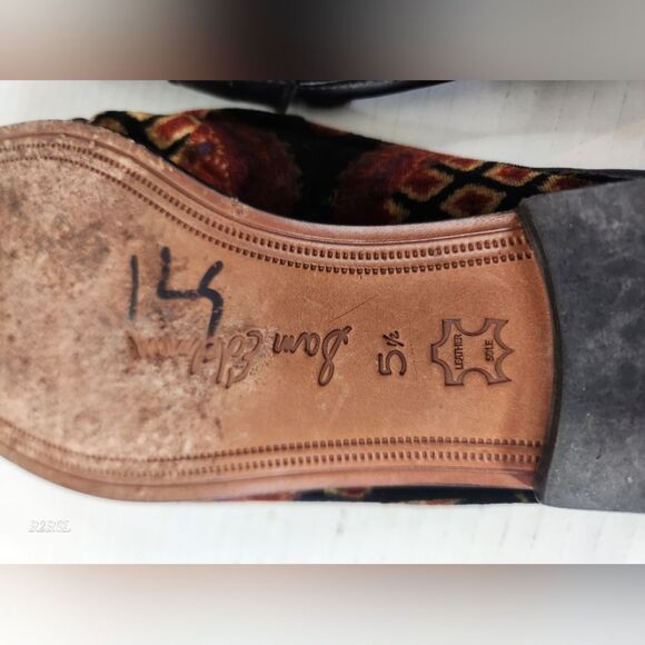 Sam Edelman Black Paris Patchwork Mule Loafers Womens 5.5 Pre-owned - Picture 9 of 11